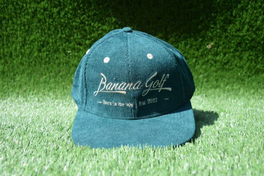 Banana Golf Green Corduroy Snapback