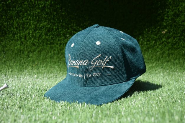 Banana Golf Green Corduroy Snapback